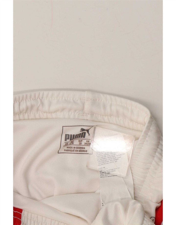 Puma Sportshorts für Jungen, 15–16 Jahre, weißes Colourblock-Polyester