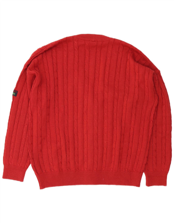 NAVIGARE Herren-Cardigan, Pullover, Größe L, Rot