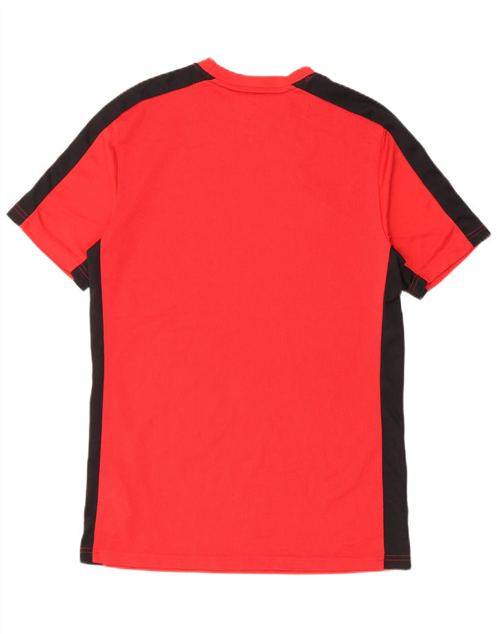 Nike Herren Dri Fit Slim T-Shirt-Oberteil Mittelrotes Farbblock-Polyester