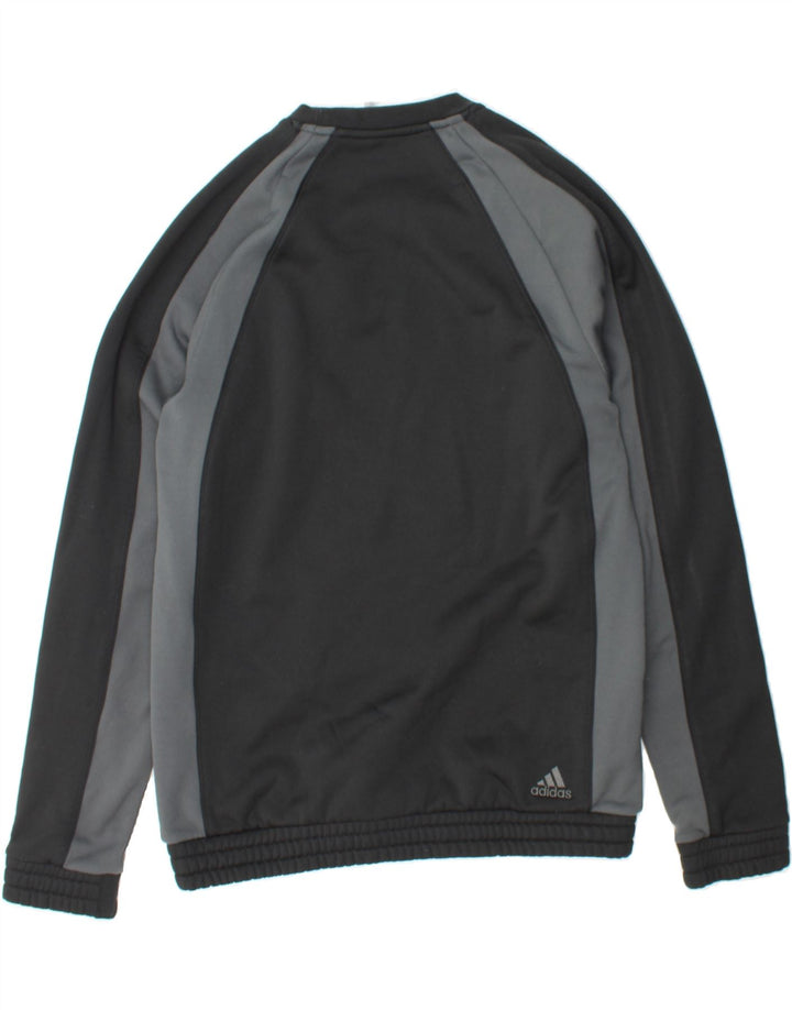 ADIDAS Mens Primegreen Graphic Sweatshirt Jumper Medium Black Colourblock Vintage Adidas and Second-Hand Adidas from Messina Hembry 