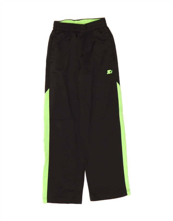 STARTER Boys Tracksuit Trousers 7-8 Years Medium  Black Colourblock Vintage Starter and Second-Hand Starter from Messina Hembry 