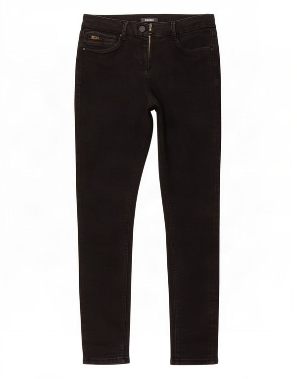 Marks & Spencer Damen Jegging-Jeans UK 12 Medium W30 L30 Schwarze Baumwolle
