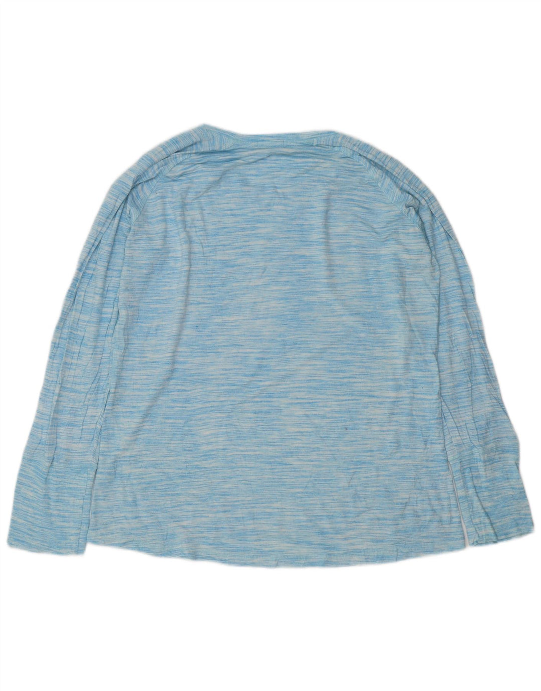 Champion Damen Top Langarm UK 18 XL Blau meliert Rayon