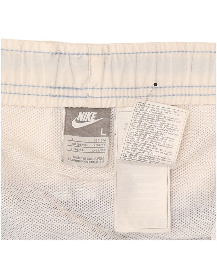 Nike Herren-Sportshorts, groß, blaues Colourblock-Nylon