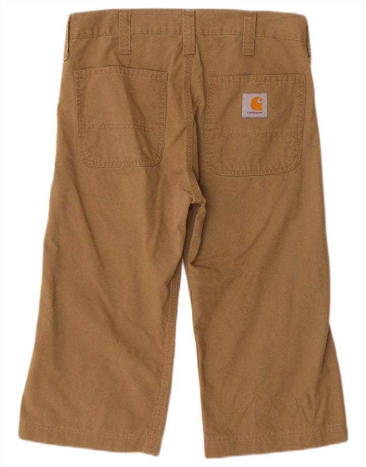 Carhartt Herren Workwear Capri Chino Hose W26 L17 Khaki Baumwolle