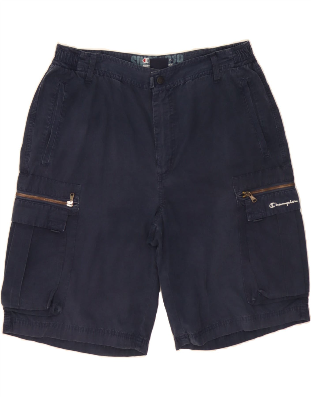 CHAMPION Mens Cargo Shorts 2XL W36 Navy Blue Cotton Vintage Champion and Second-Hand Champion from Messina Hembry 