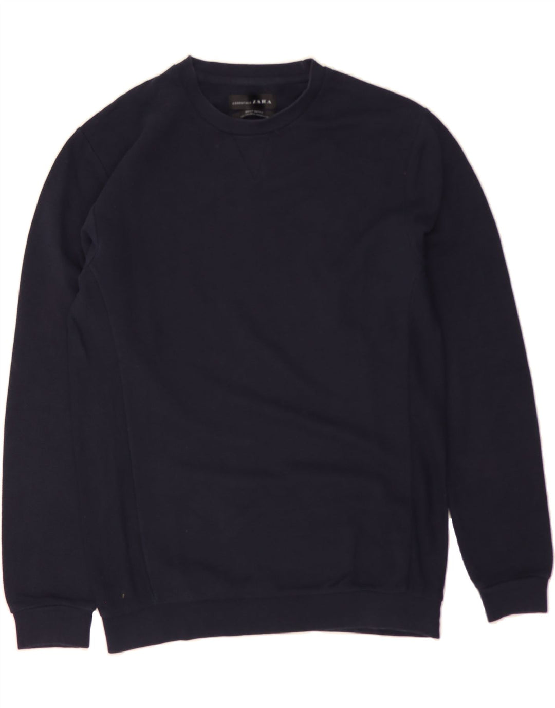 ZARA Mens Sweatshirt Jumper Large Navy Blue Vintage Zara and Second-Hand Zara from Messina Hembry 
