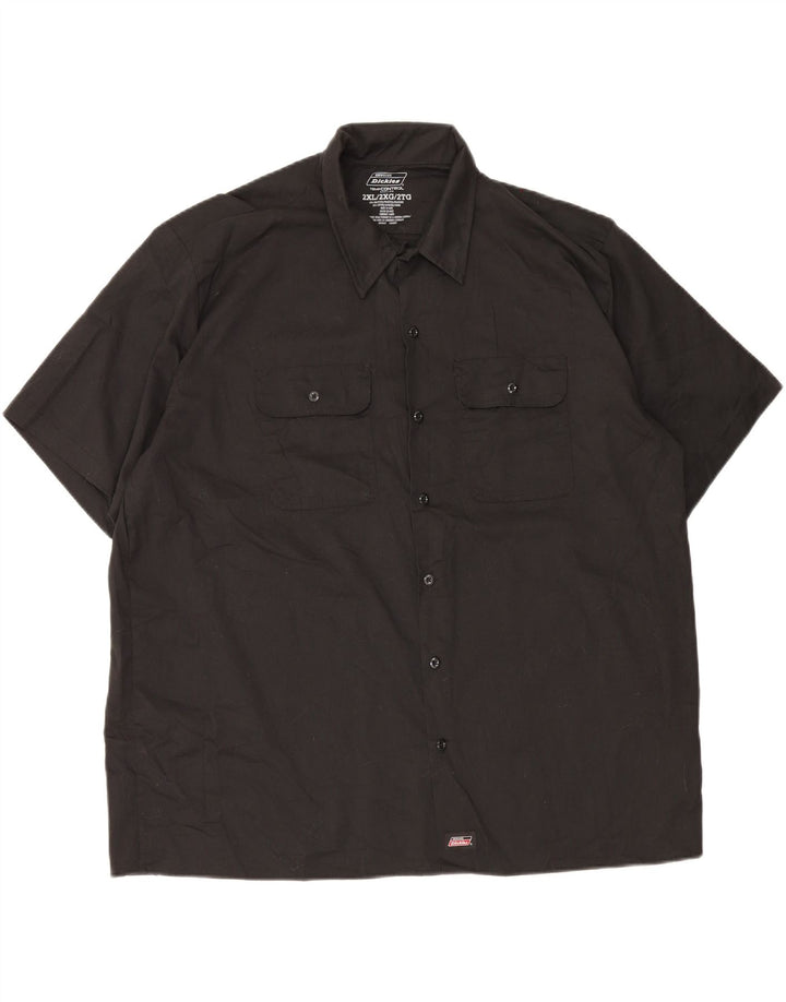 Dickies Herren Kurzarmhemd 2XL Schwarz Polyester