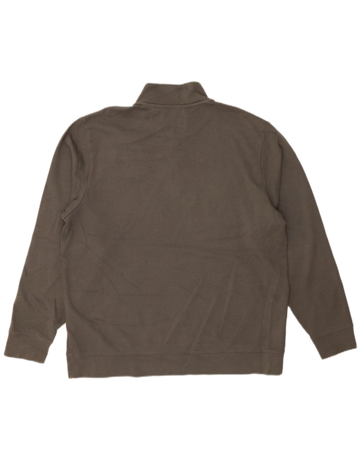VINEYARD VINES Herren-Sweatshirt mit Reißverschluss am Hals, Größe L, Grau