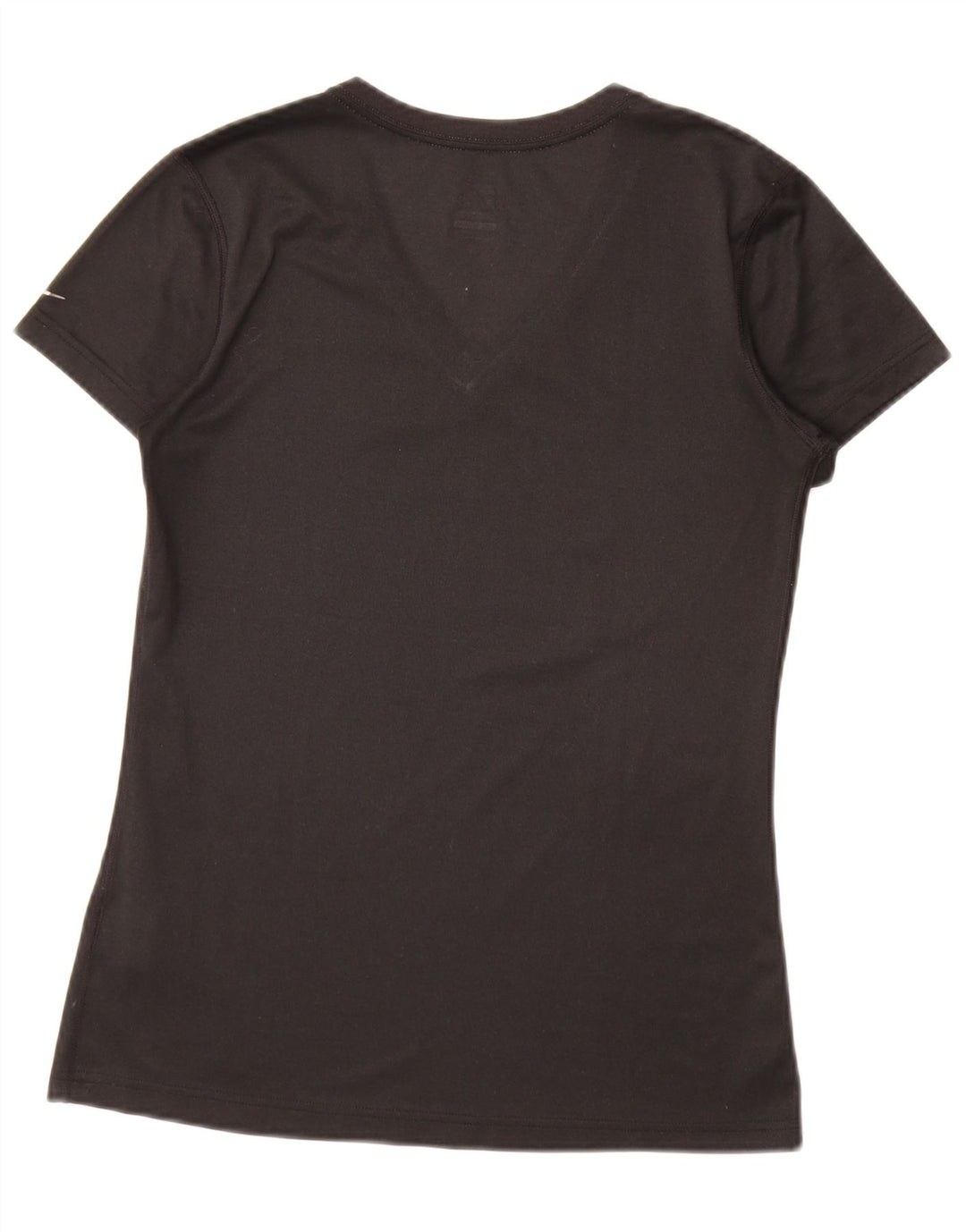 Nike Damen Dri Fit Graphic T-Shirt Top UK 10 Small Schwarz Polyester