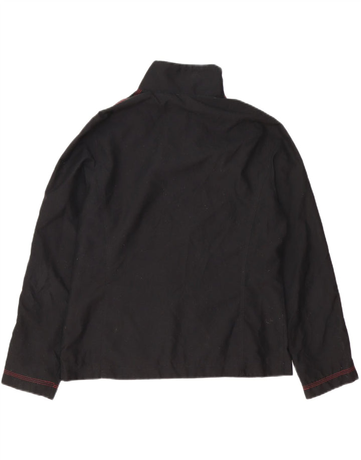 COLMAR Womens Tracksuit Top Jacket UK 16 Large Black Polyester