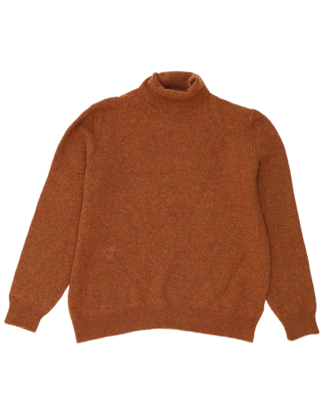 C&A Rollkragenpullover für Herren, groß, braune Lammwolle