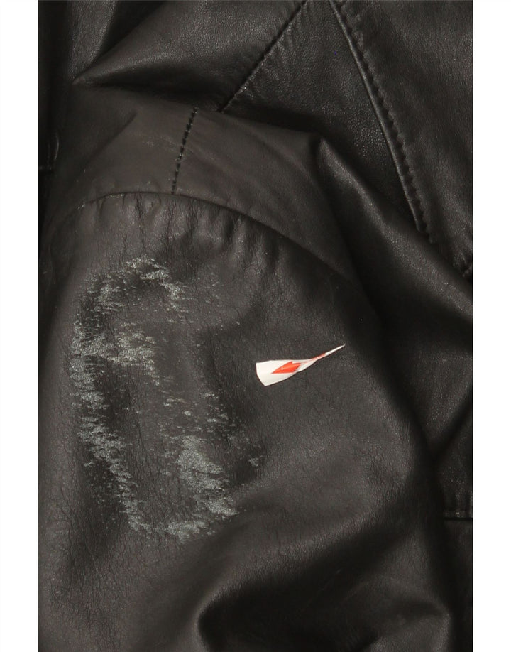 Vintage Herren Lederjacke EU 50 Großes schwarzes Leder