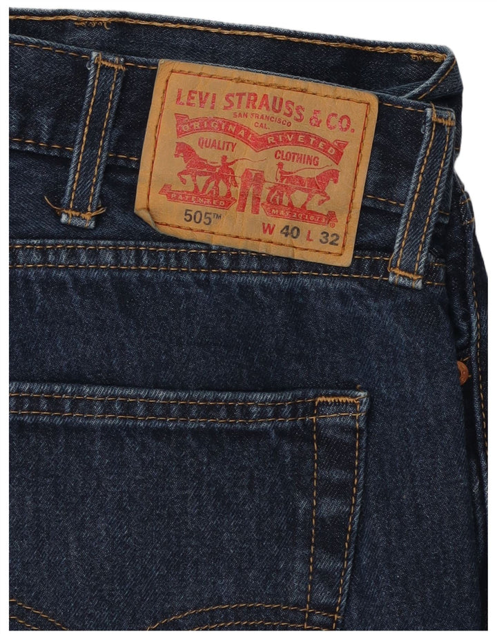 Levi's Herren 505 Straight Jeans W40 L30 Marineblau Baumwolle