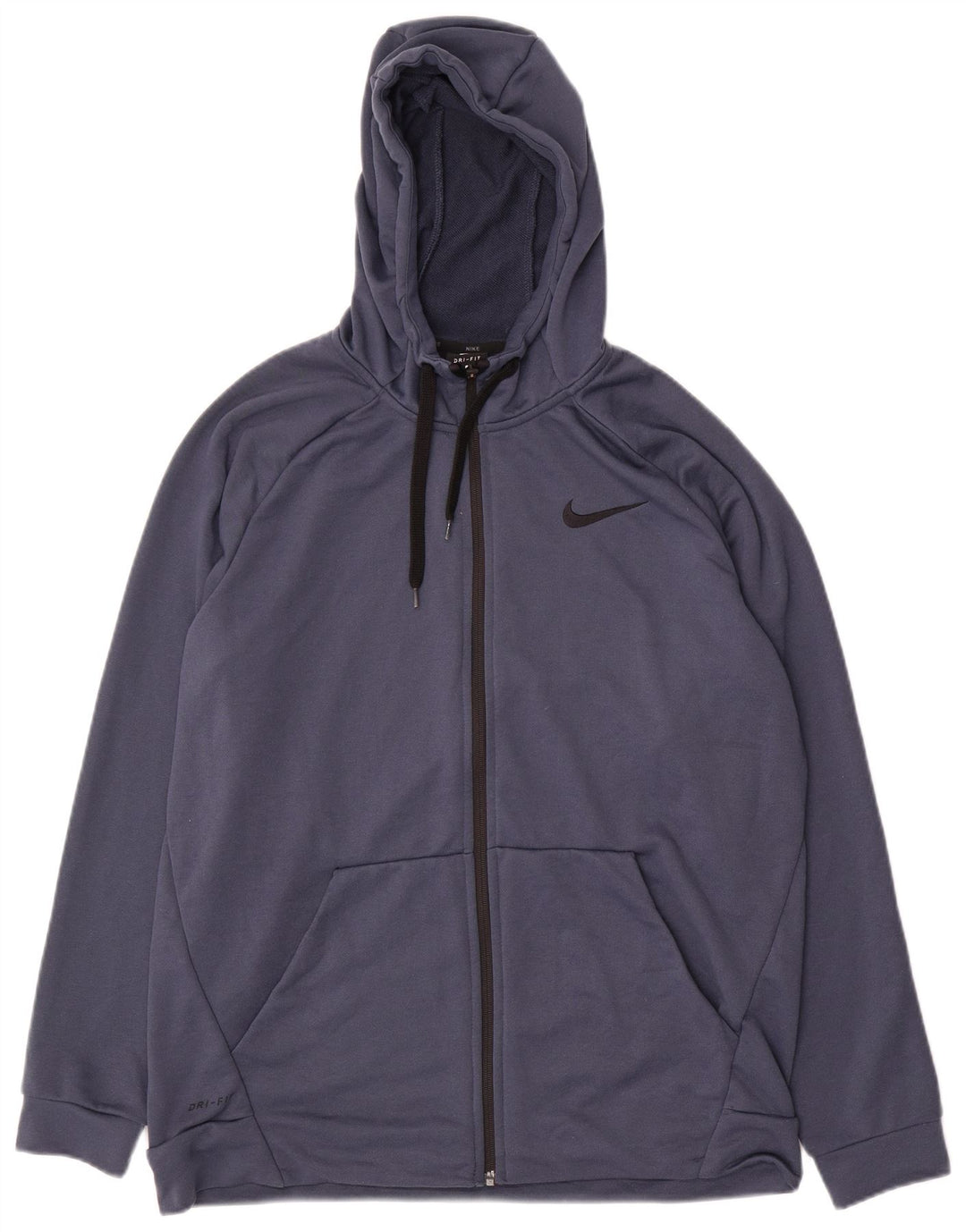 Nike Herren Dri Fit Zip Hoodie Pullover Large Marineblau