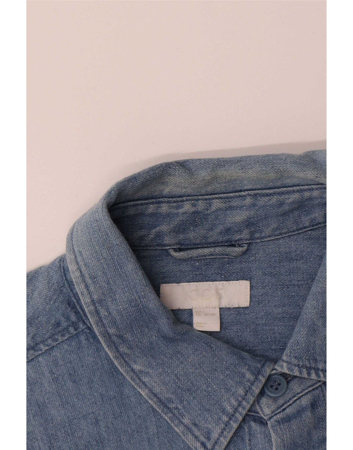 Cos Herren-Jeanshemd, groß, aus blauer Baumwolle
