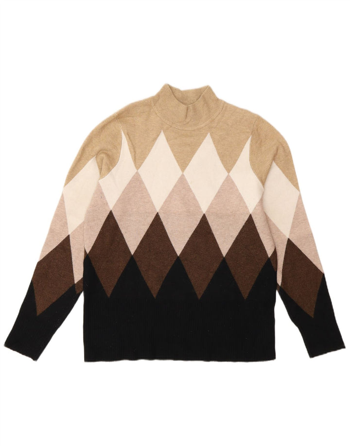 Marks & Spencer Damen-Pullover mit Rollkragen, Gr. 12, mittel, mehrfarbig