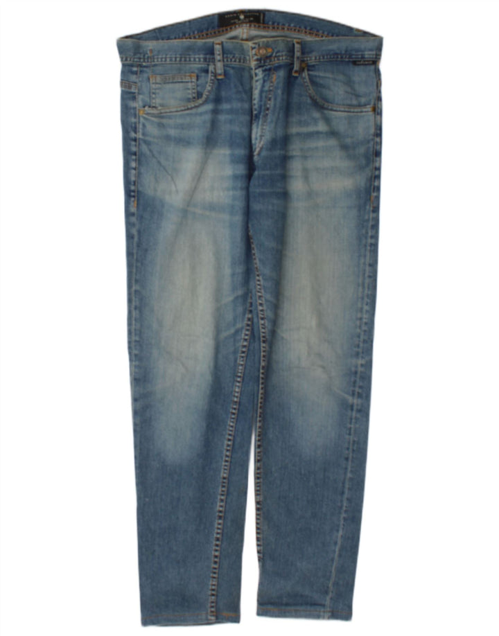 Zara Herren Slim Jeans EU 44 Large W34 L30 Blau