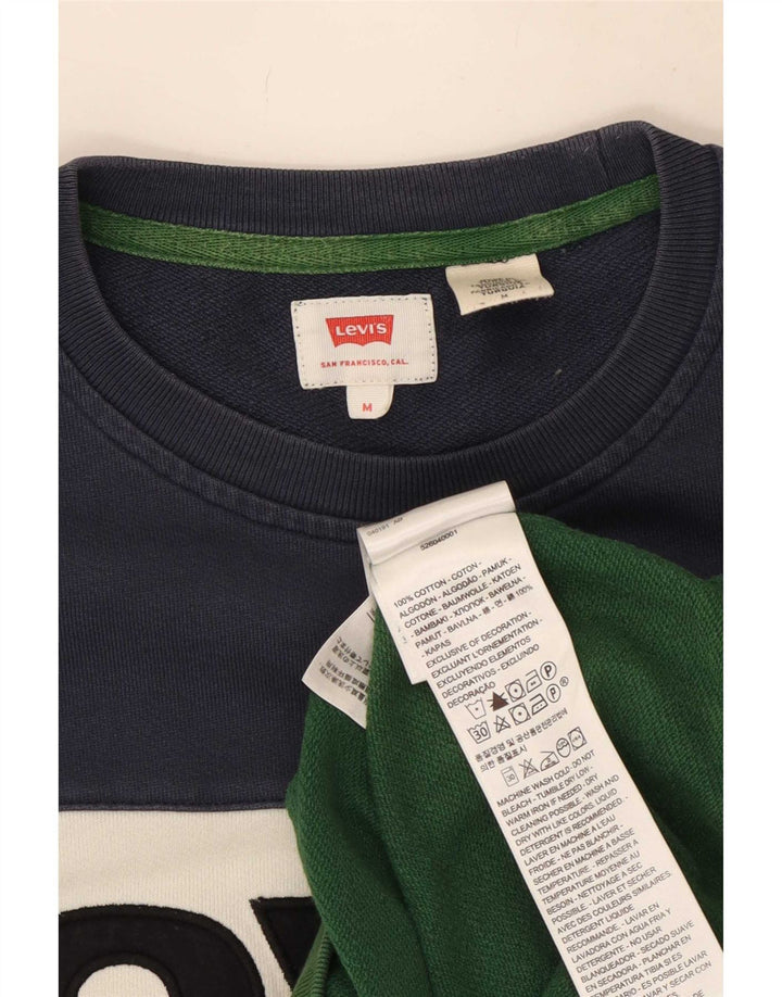 Levi's Herren-Sweatshirt, mittelgroß, mehrfarbig, Colourblock-Baumwolle