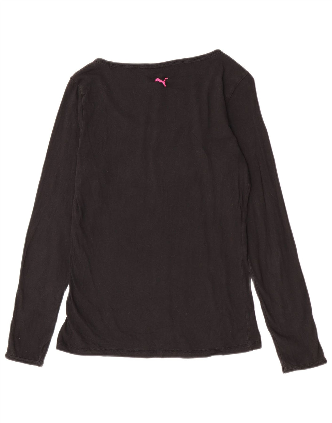 Puma Damen Graphic Top Langarm UK 12 Medium Schwarz