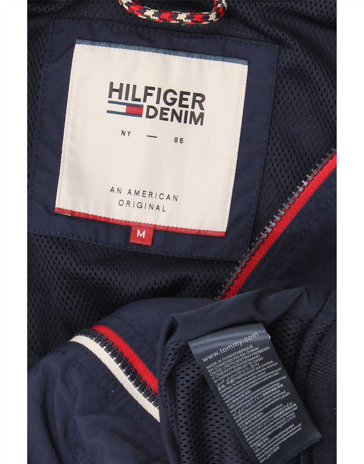 TOMMY HILFIGER Herren-Trainingsanzug-Oberteil, Jacke, Mittel, Marineblau, Polyamid