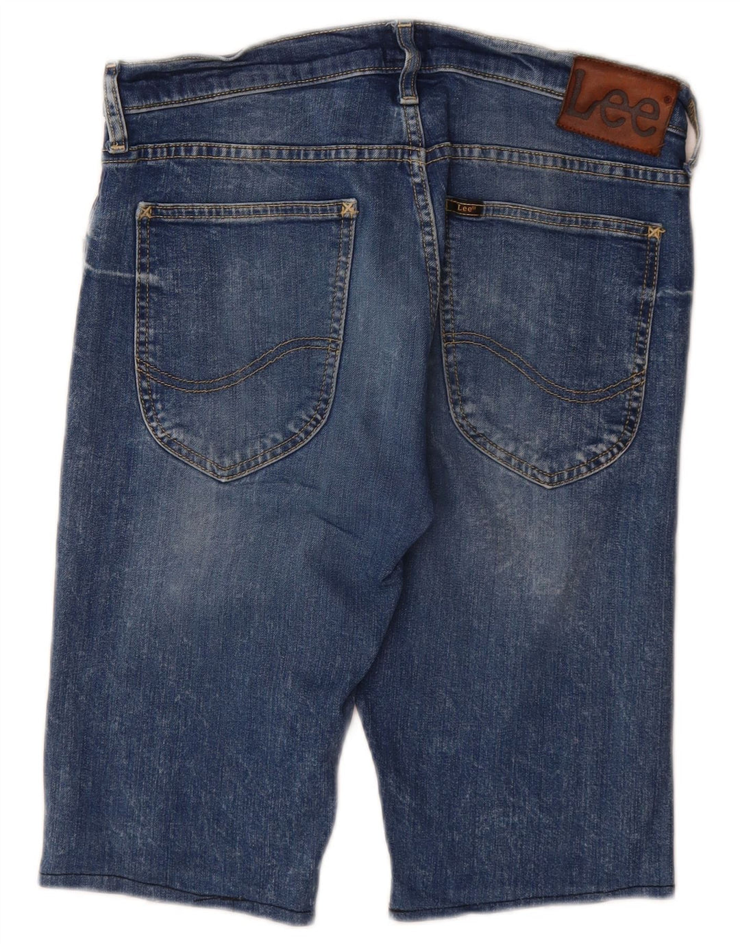 Lee Herren Jeansshorts W31 mittelblaue Baumwolle