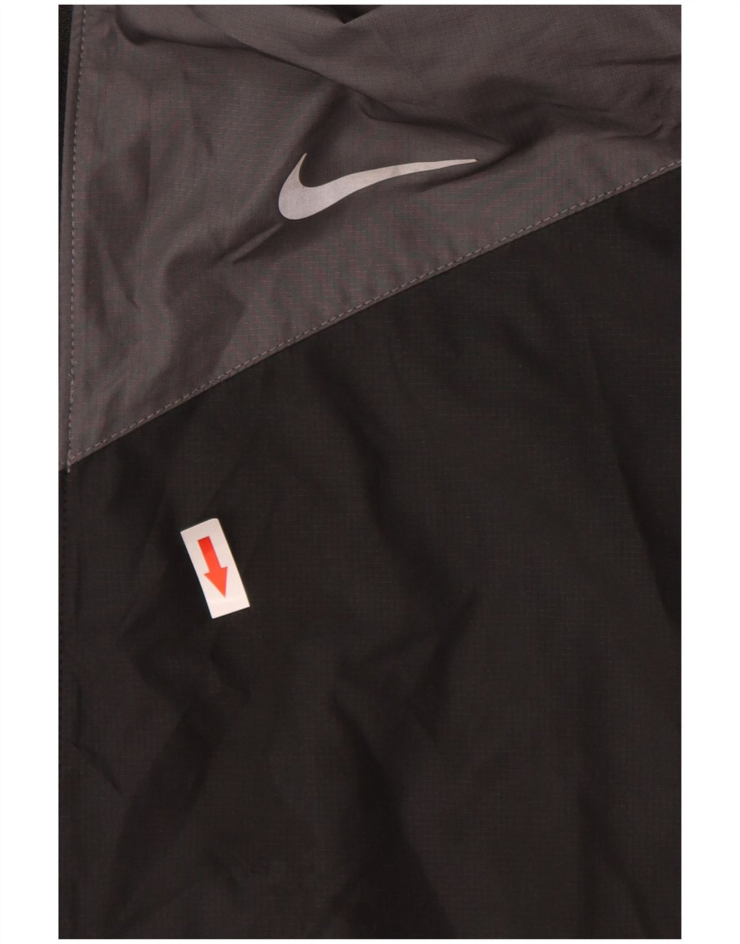 Nike Herren-Regenjacke mit Kapuze, UK 40, Größe L, Schwarz, Colourblock-Polyester