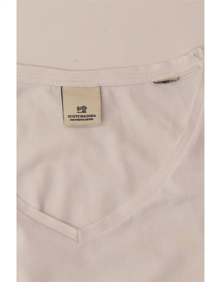 Scotch & Soda Herren T-Shirt Top Large Weiß