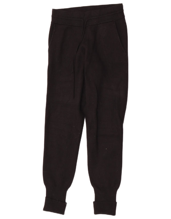 Zara Damen-Trainingshose, Jogginghose, klein, schwarze Viskose