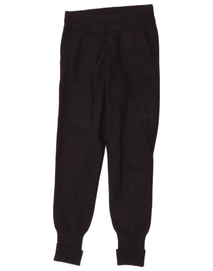 Zara Damen-Trainingshose, Jogginghose, klein, schwarze Viskose