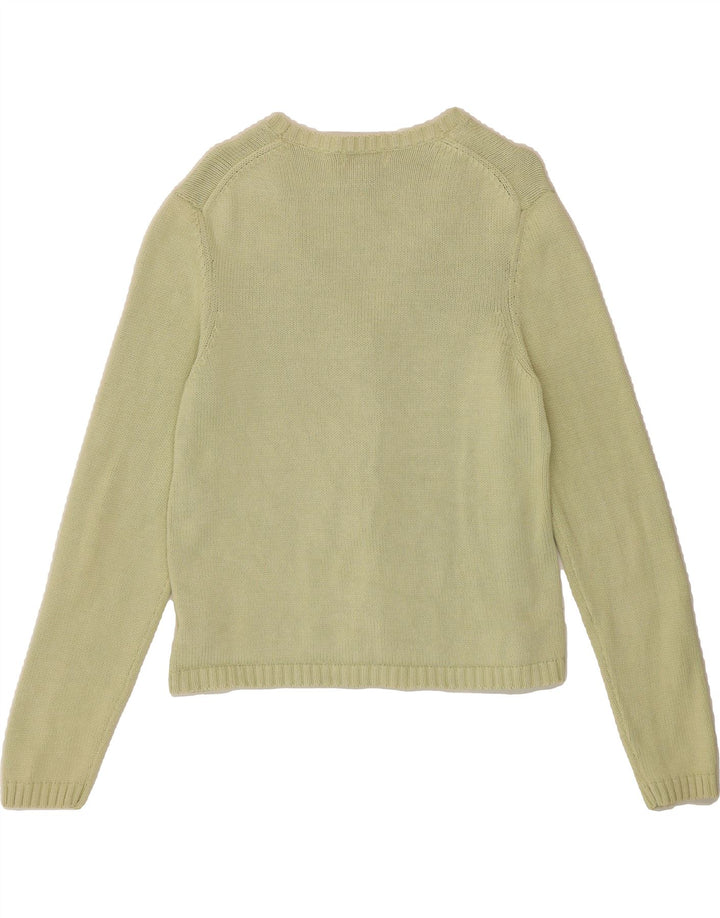 EDDIE BAUER Womens Cardigan Sweater UK 12 Medium Green Cotton Vintage Eddie Bauer and Second-Hand Eddie Bauer from Messina Hembry 