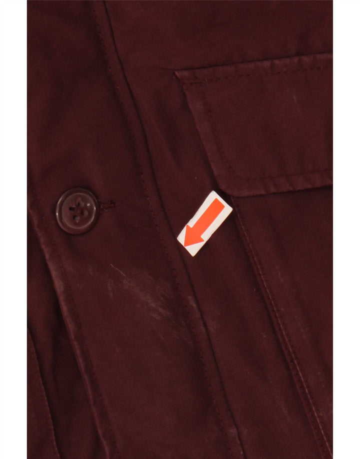 Gap Parka-Jacke mit Kapuze für Jungen, 8–9 Jahre, mittleres Burgunderrot, Polyester