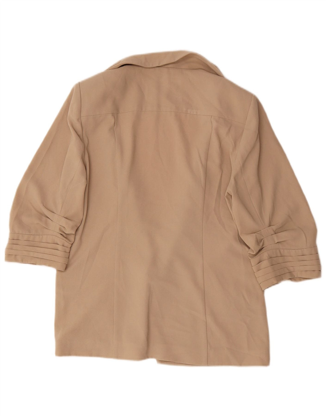 Marks & Spencer Damen-Blazerjacke mit 3/4-Ärmeln, UK 12, Mittelbeige