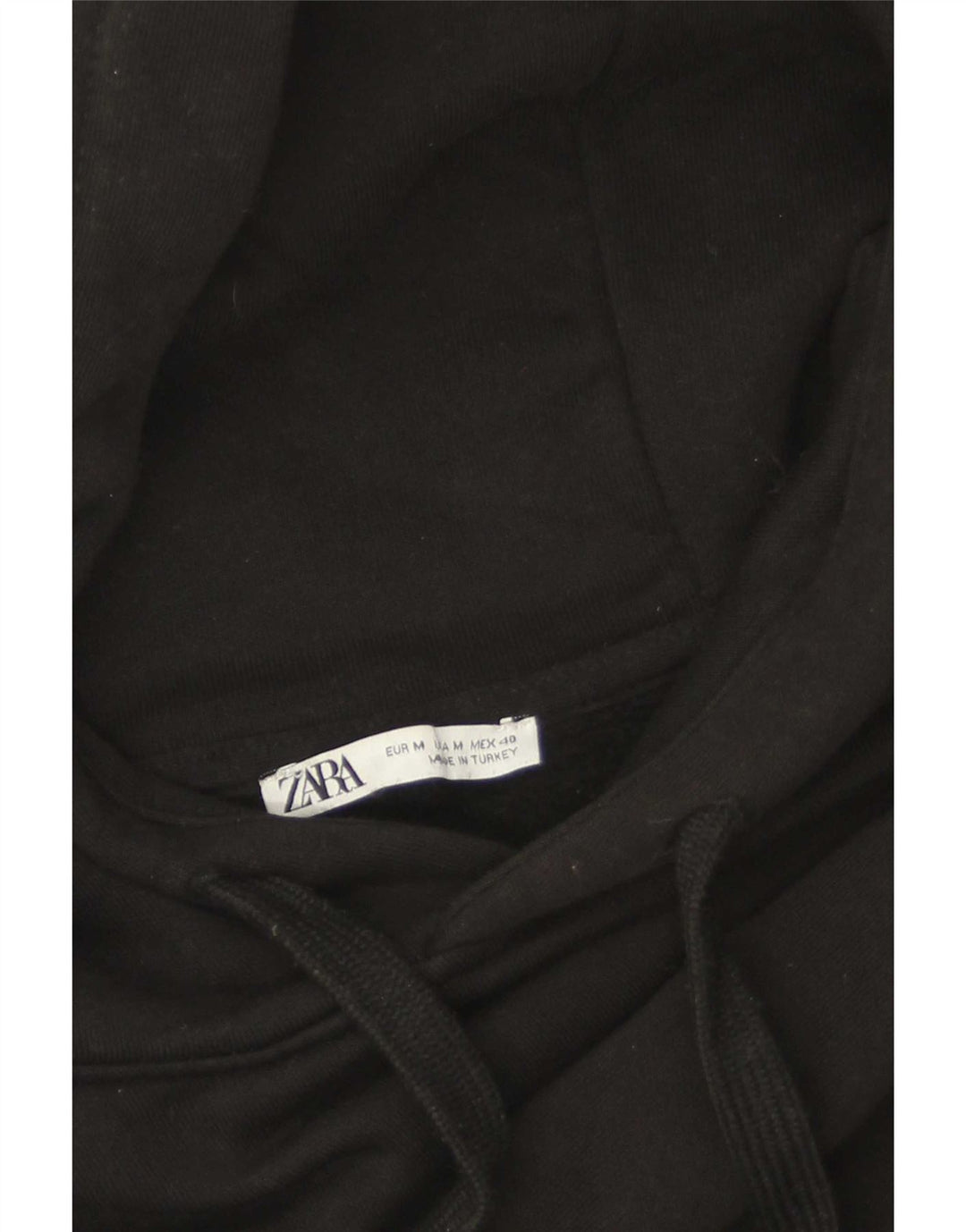 Zara Herren Kapuzenpullover Medium Schwarz