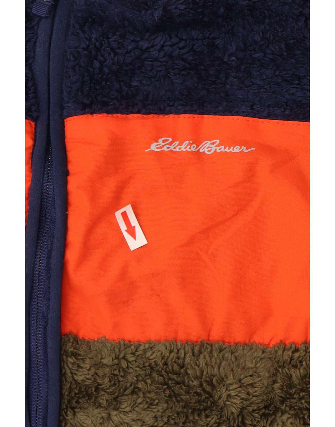 Eddie Bauer Fleecejacke für Jungen, 10–11 Jahre, mittelgroß, Marineblau, Farbblock