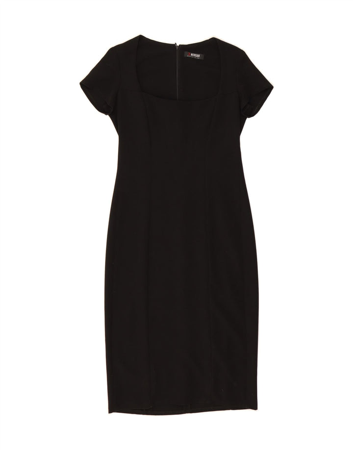MORGAN Womens Bodycon Dress UK 12 Medium Black Vintage Morgan and Second-Hand Morgan from Messina Hembry 