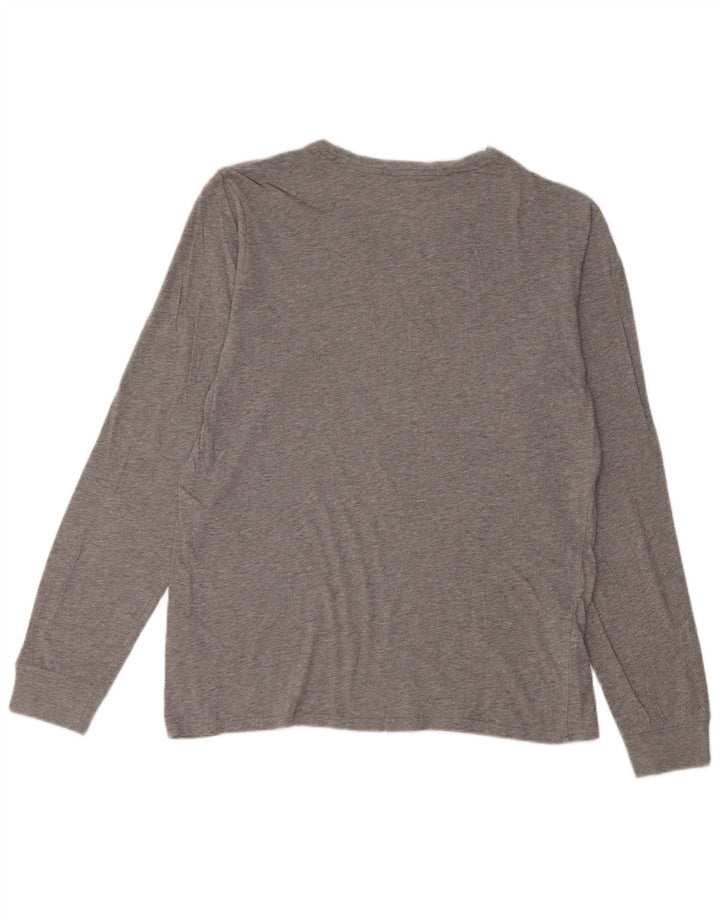 Nike Herren Athletic Cut Top Langarm mittelgraue Baumwolle