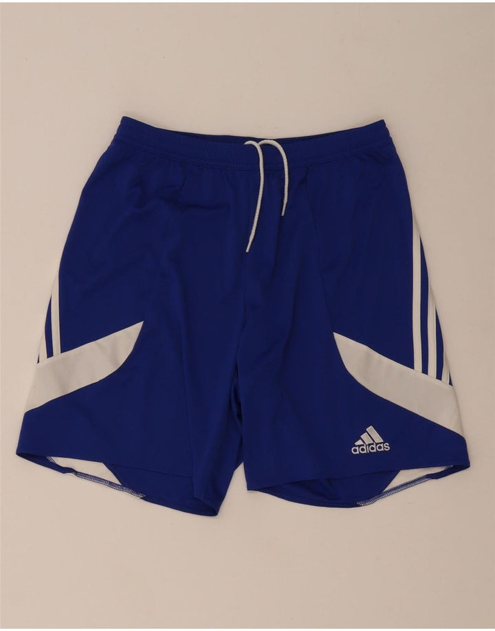 Adidas Herren Climalite Sport Shorts Mittelblaues Colourblock-Polyester