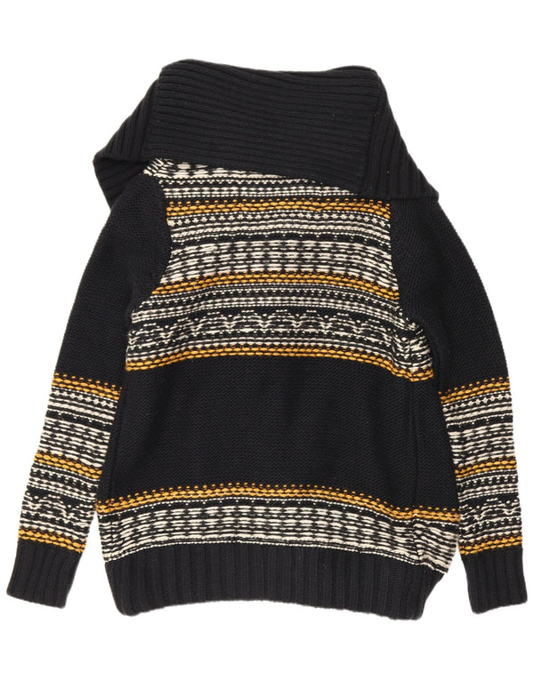 Offener Superdry-Cardigan für Damen, Gr. 14, Mittelschwarz, gestreift, Acryl