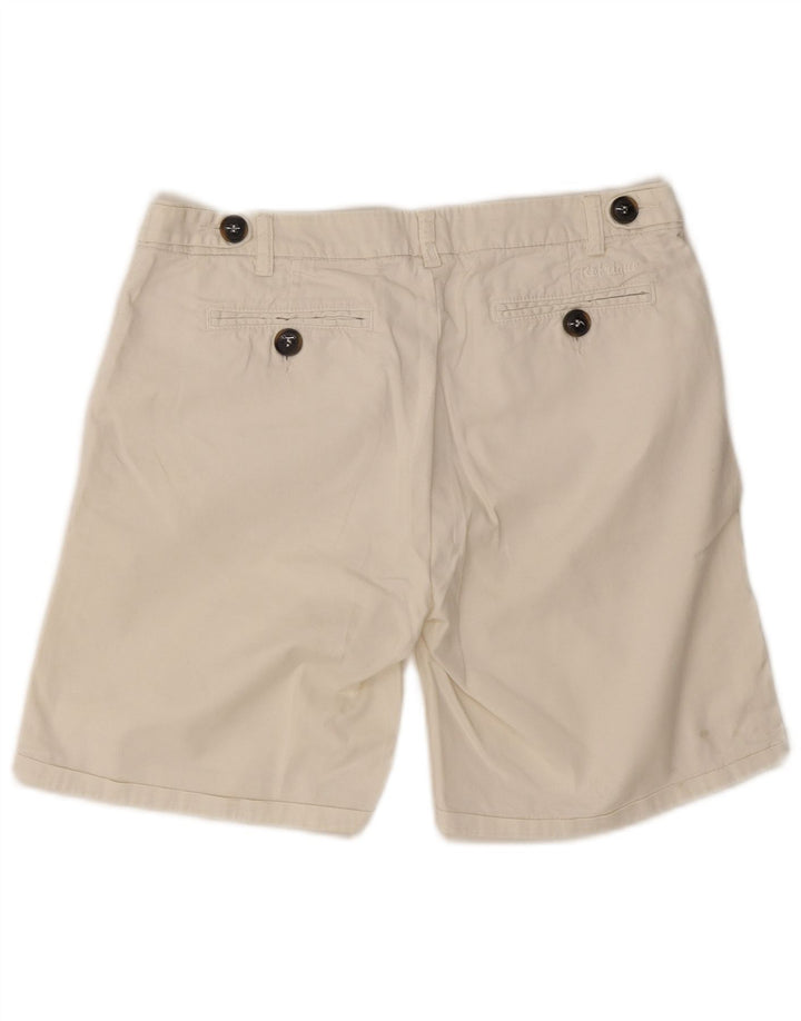 Refrigue Damen Chinoshorts EU 40 Medium W30 Beige Baumwolle