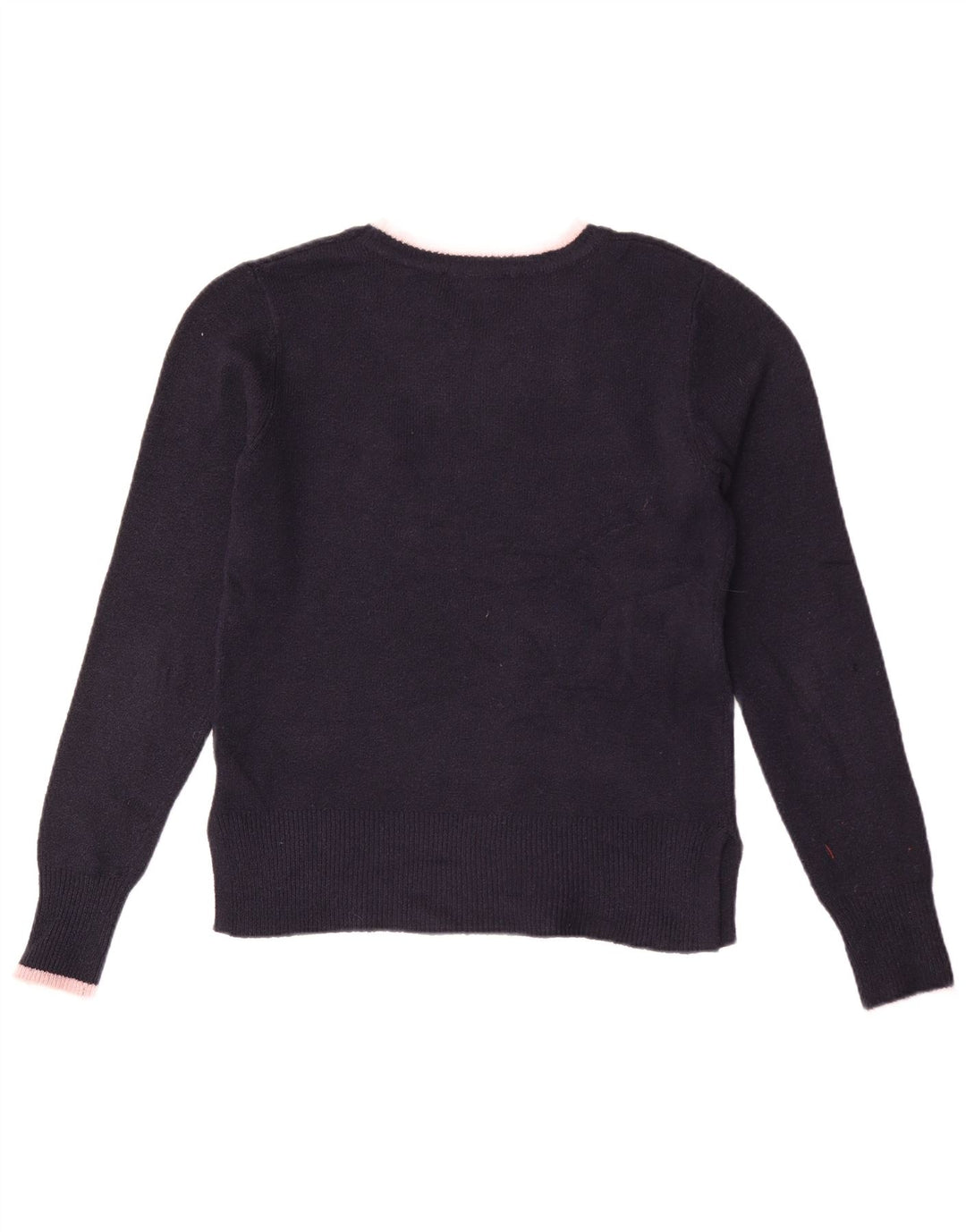 Oasis Damen-Pullover mit grafischem U-Boot-Ausschnitt, Gr. 12, mittleres Marineblau