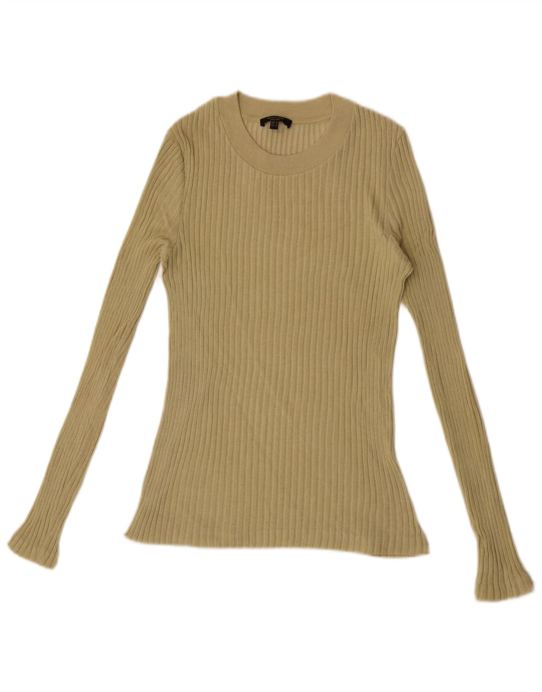 Massimo Dutti Damen Top Langarm UK 8 Small Khaki