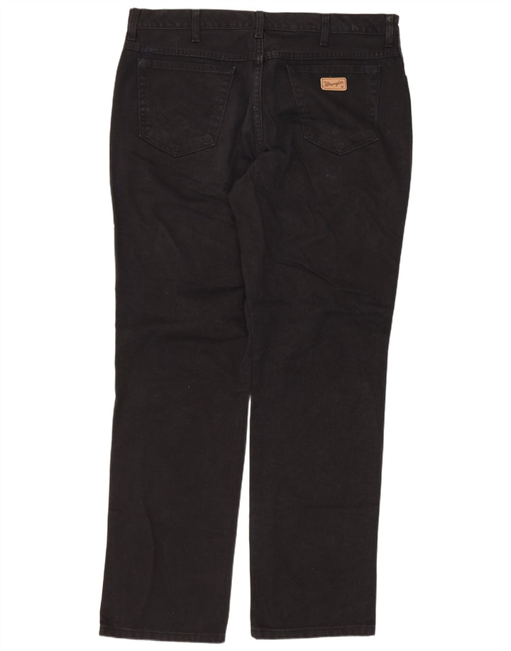 Wrangler Herren Texas Straight Jeans W40 L34 Schwarze Baumwolle