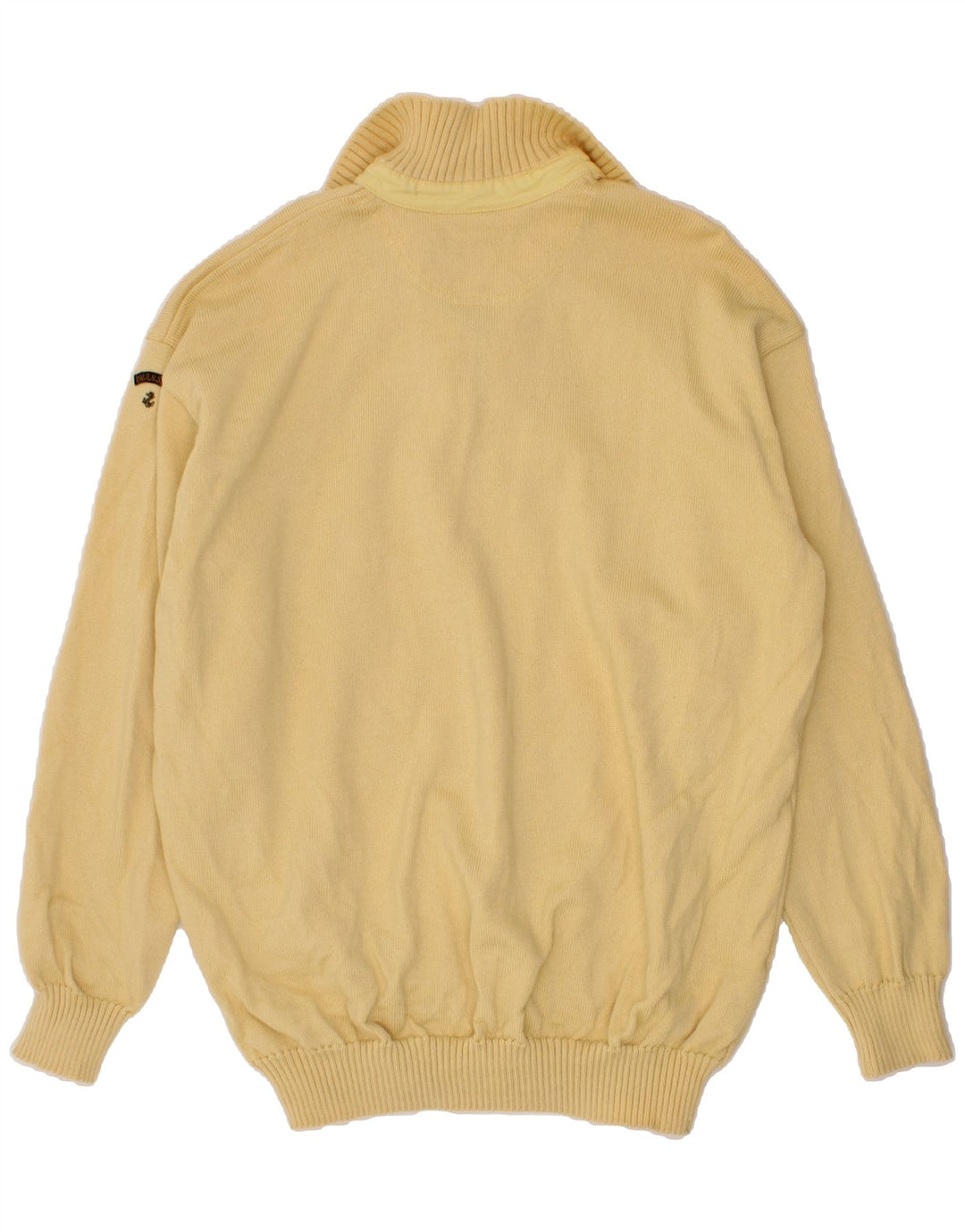 PAUL & SHARK Herren-Pullover mit Reißverschluss am Hals, 3XL, gelbe Wolle