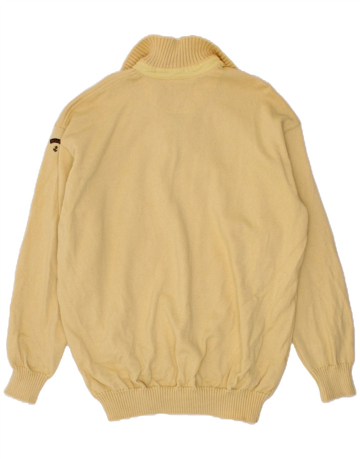 PAUL & SHARK Herren-Pullover mit Reißverschluss am Hals, 3XL, gelbe Wolle