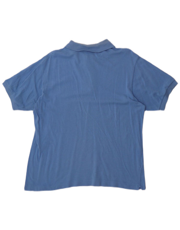 Lacoste Mens Polo Shirt Size 5 Large Blue Cotton