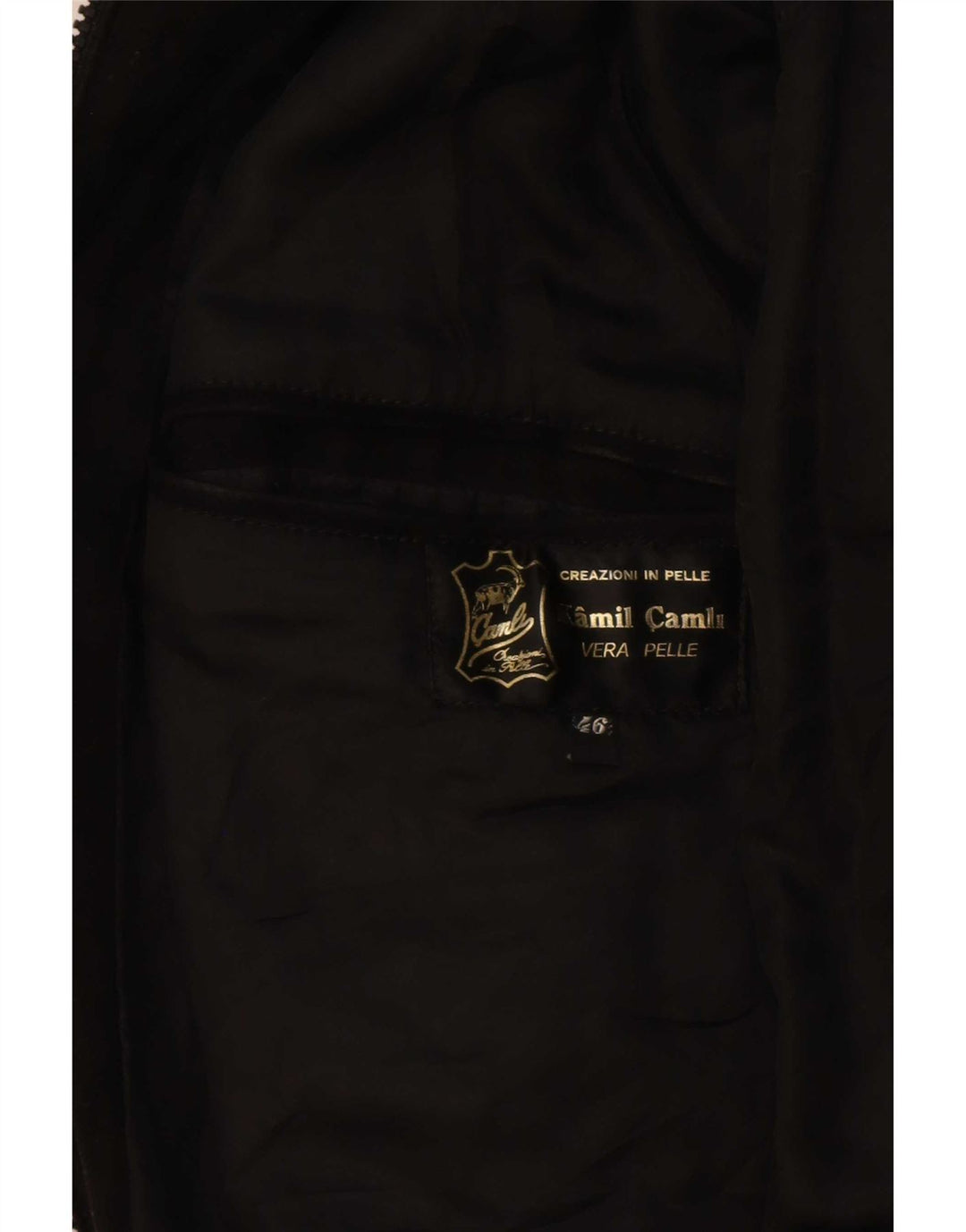 Vintage Herren Wildleder Bomberjacke IT 46 Kleines schwarzes Leder