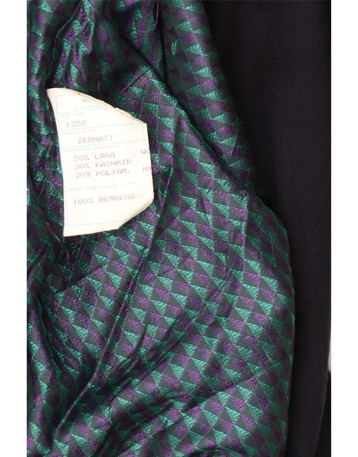 Micheli Herrenmantel IT 48 Mittelmarineblaue Wolle