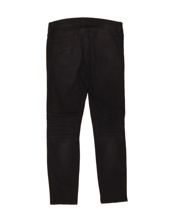 J. CREW Womens Toothpick Distressed Skinny Jeans W29 L28 Black Vintage J. Crew and Second-Hand J. Crew from Messina Hembry 
