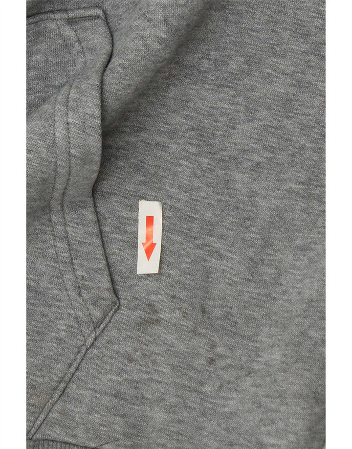 Puma Herren Graphic Hoodie Pullover Große graue Baumwolle